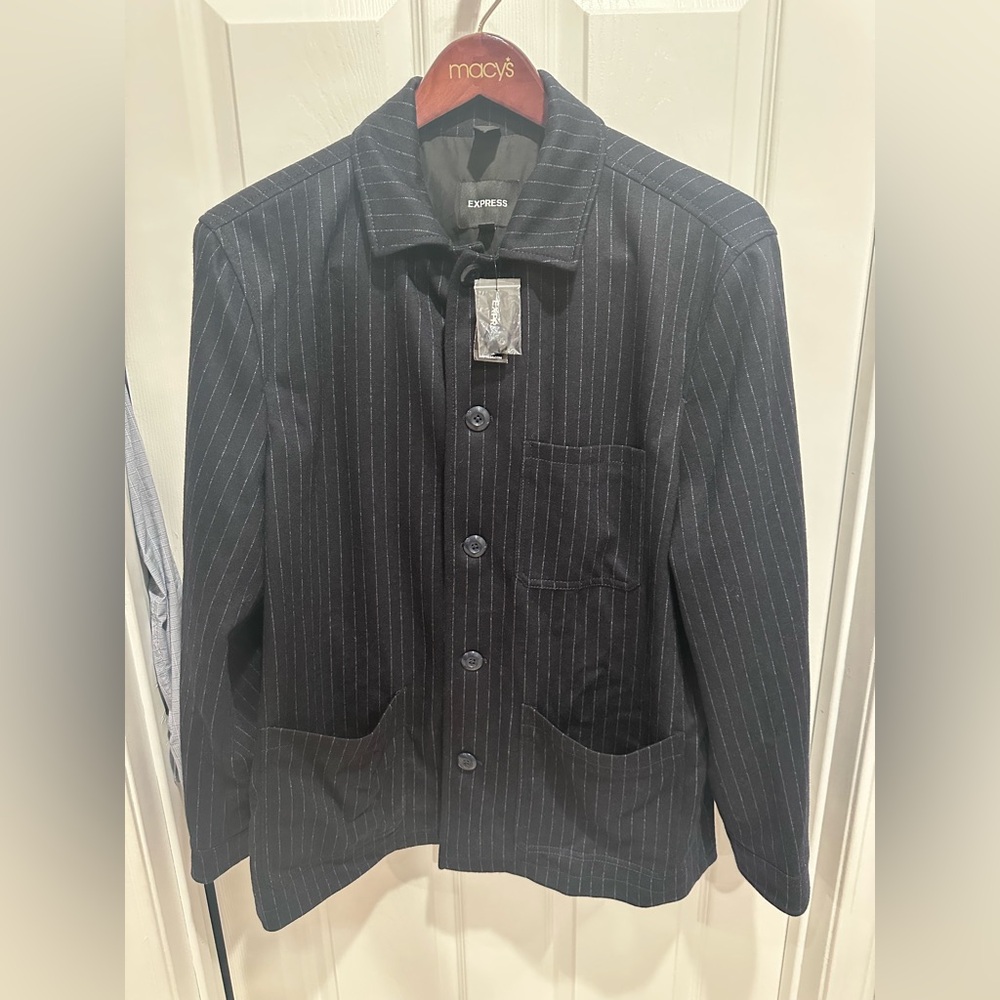 Express dark navy Pinstripe Blazer